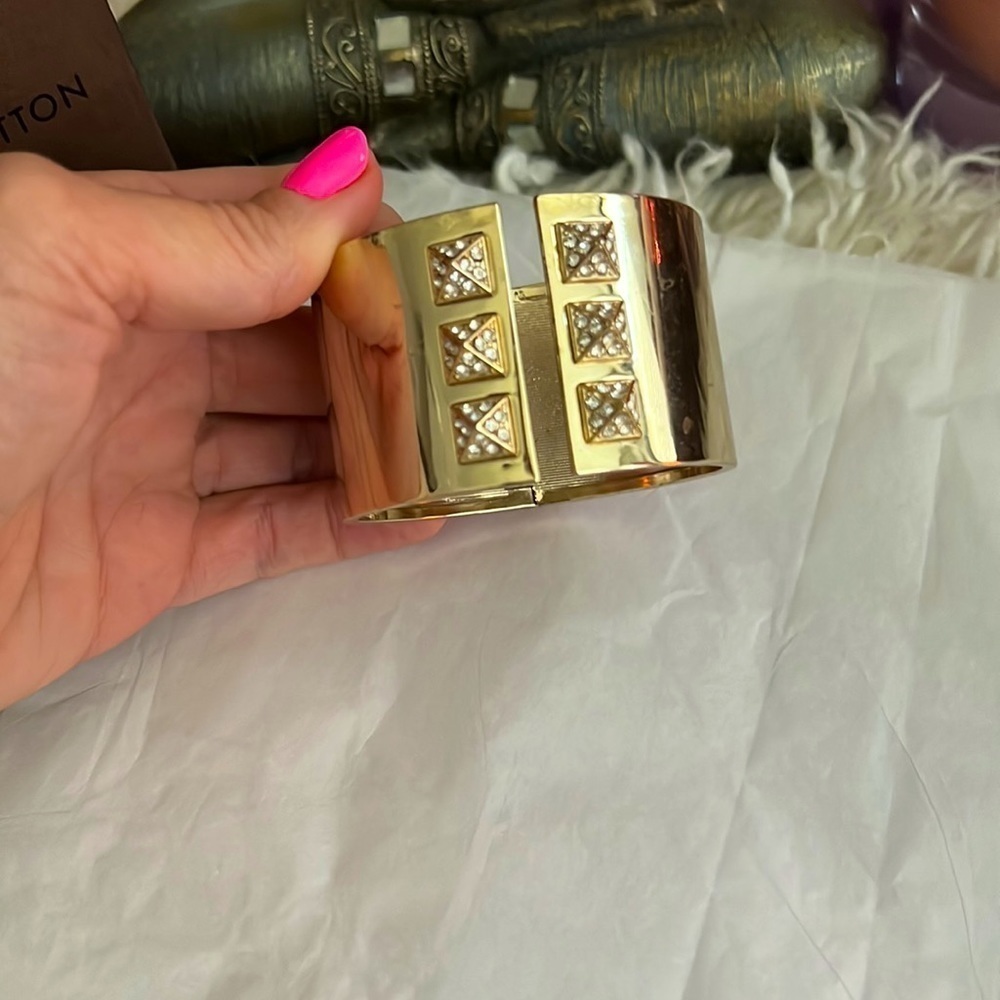 Gold With Crystal Accents Victoria Secret Cuff!